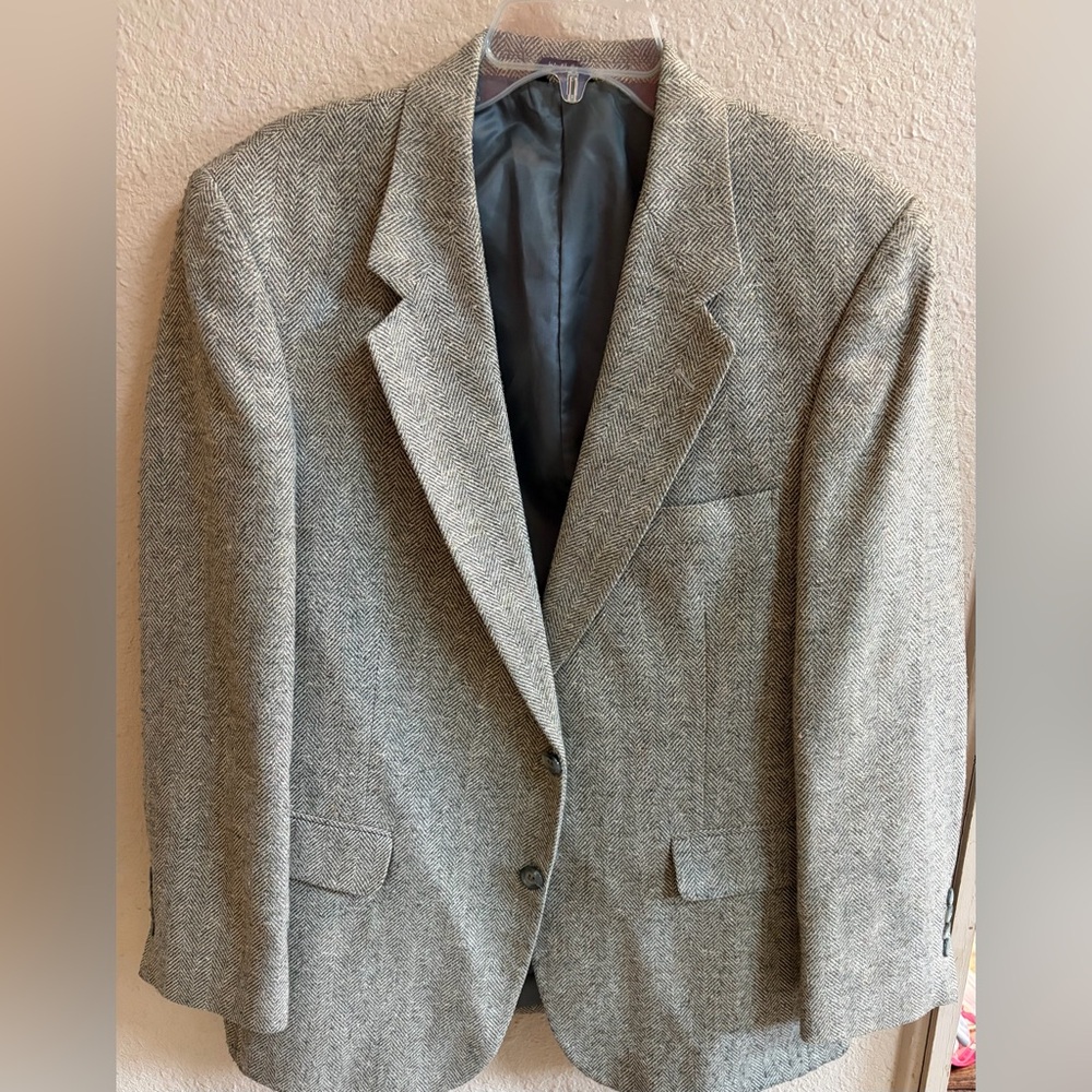 Joe Namath tweed Gray Men's Blazer size .42S Sport Coat